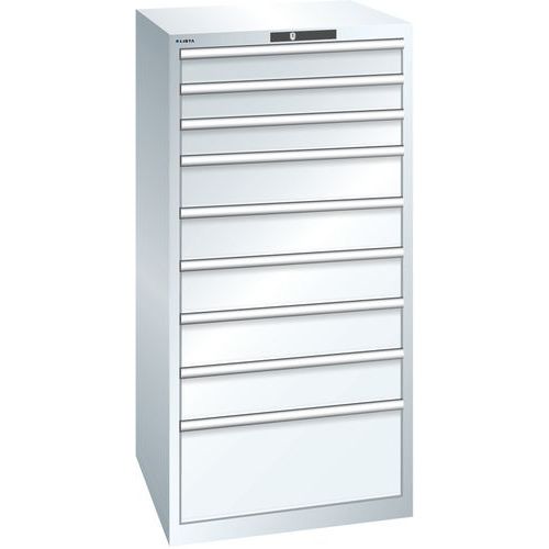 Armoire Blanc Pur 717x725x1450 Avec 9 Tir. 200kg