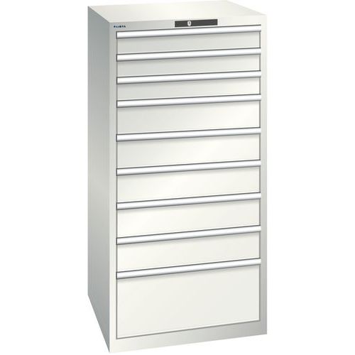 Armoire Blanc Gris 717x725x1450 Avec 9 Tir. 200kg