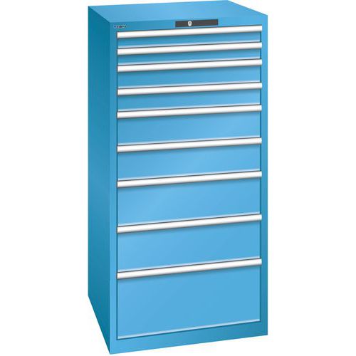 Armoire Bleu Clair 717x725x1450 Avec 9 Tir. 200kg
