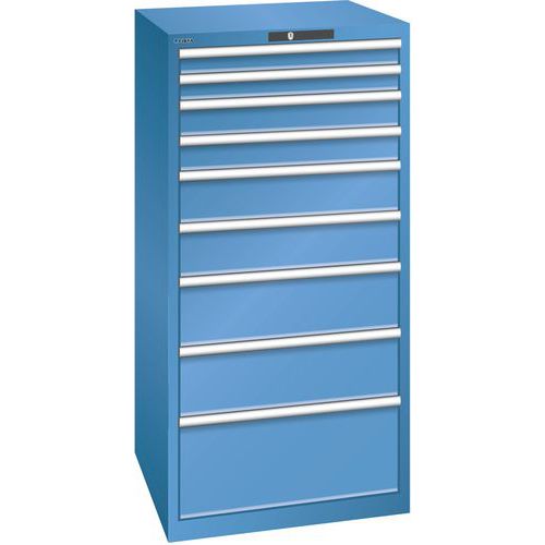 Armoire Bleu Cap. 717x725x1450 Avec 9 Tir. 200kg