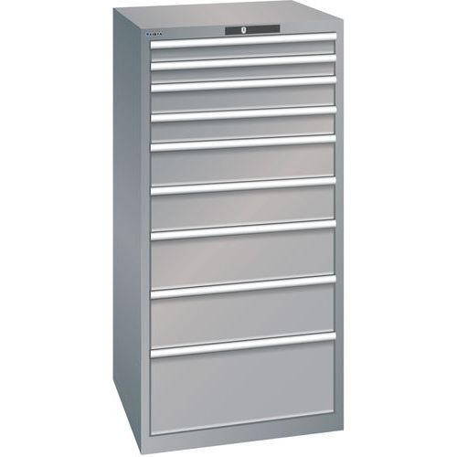 Armoire Gris Pigeon 717x725x1450 Avec 9 Tir. 200kg