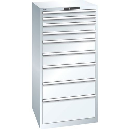 Armoire Blanc Pur 717x725x1450 Avec 9 Tir. 200kg