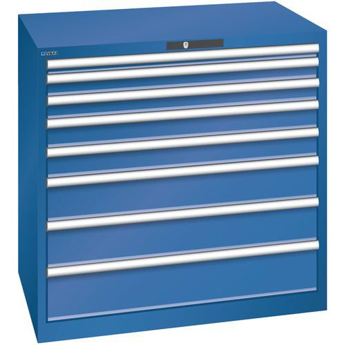 Armoire Bleu Gent. 1023x725x1000 Avec 8 Tiroirs 75kg