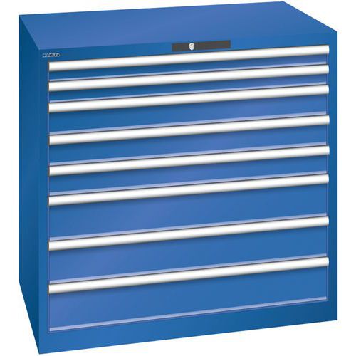 Armoire Bleu Sécu. 1023x725x1000 Avec 8 Tiroirs 75kg