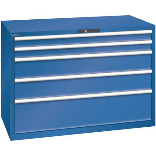 Armoire Bleu Gent. 1431x725x1000 Avec 5 Tiroirs 75kg