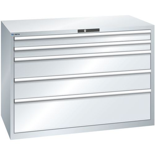 Armoire Gris Clair 1431x725x1000 Avec 5 Tir. 200kg