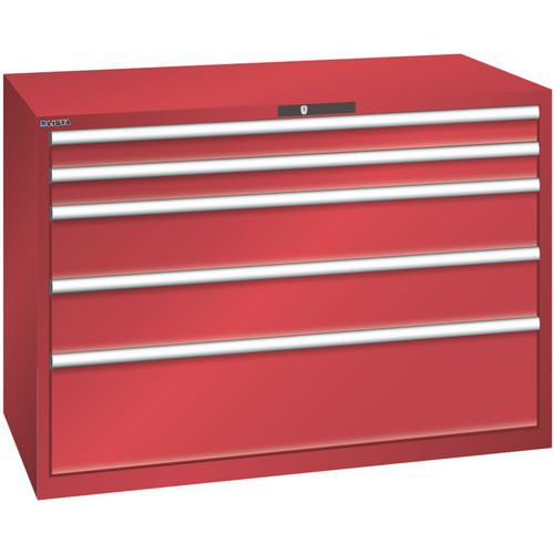 Armoire Rouge 1431x725x1000 Avec 5 Tir. 200kg _ 79.494.070