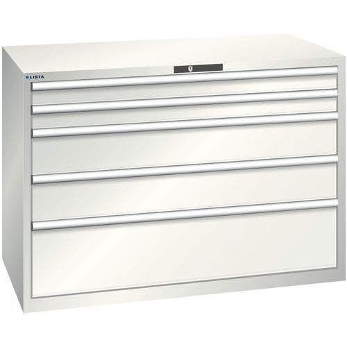 Armoire Blanc Gris 1431x725x1000 Avec 5 Tir. 200kg