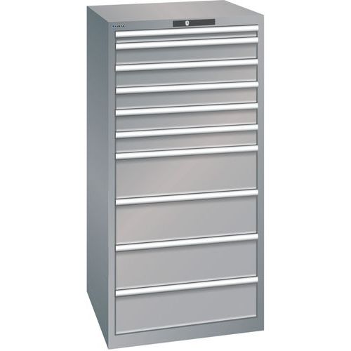 Armoire Gris Pigeon 717x725x1450 Avec 10 Tir. 200kg