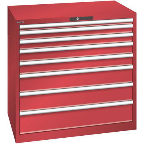 Armoire Rouge 1023x725x1000 Avec 8 Tir. 75kg _ 12.541.070