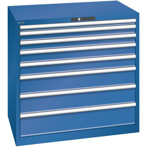 Armoire Bleu Gent. 1023x725x1000 Avec 8 Tiroirs 75kg