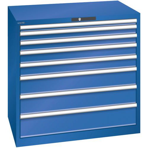 Armoire Bleu Sécu. 1023x725x1000 Avec 8 Tiroirs 75kg