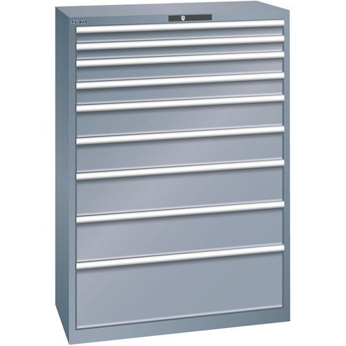 Armoire Gris 1023x572x1450 Avec 9 Tiroirs 75kg _ 78.766.050
