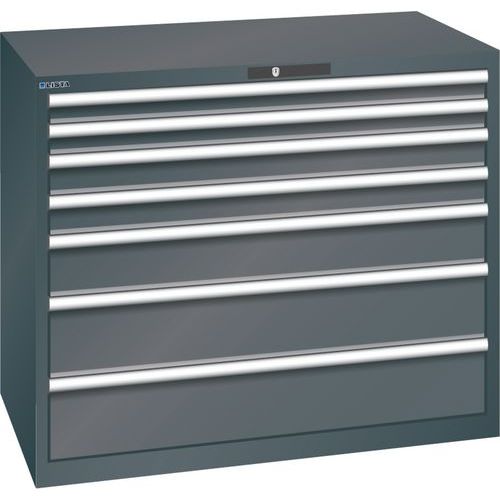 Armoire Noir 1193x725x1000 Avec 7 Tir. 200kg _ 78.828.060