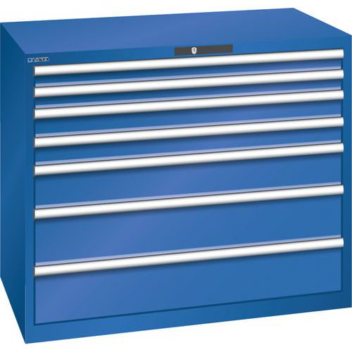 Armoire Bleu Sécu. 1193x725x1000 Avec 7 Tiroirs 200kg