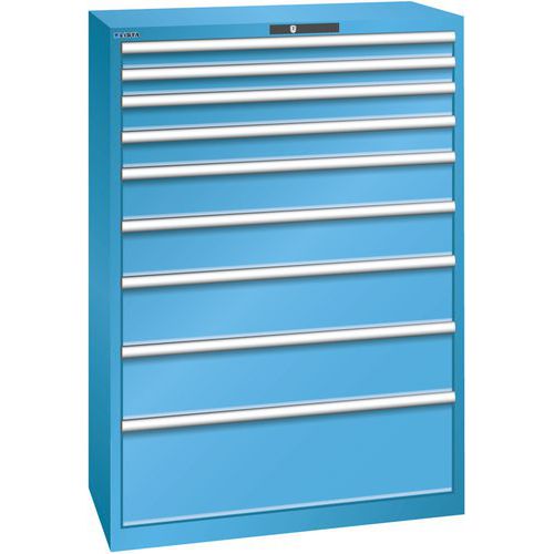 Armoire Bleu Clair 1023x572x1450 Avec 9 Tir. 200kg