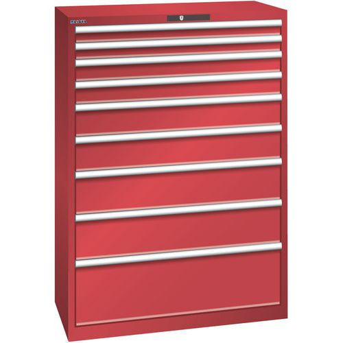 Armoire Rouge 1023x572x1450 Avec 9 Tir. 200kg _ 78.768.070