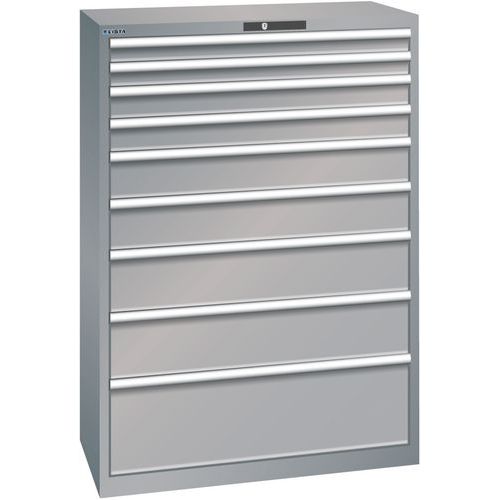 Armoire Gris Pigeon 1023x572x1450 Avec 9 Tir. 200kg