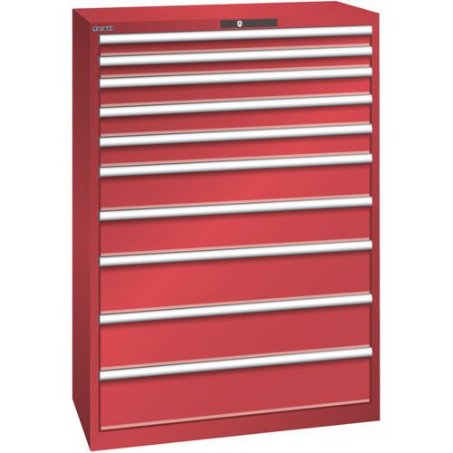 Armoire Rouge 1023x572x1450 Avec 10 Tir. 75kg _ 78.770.070