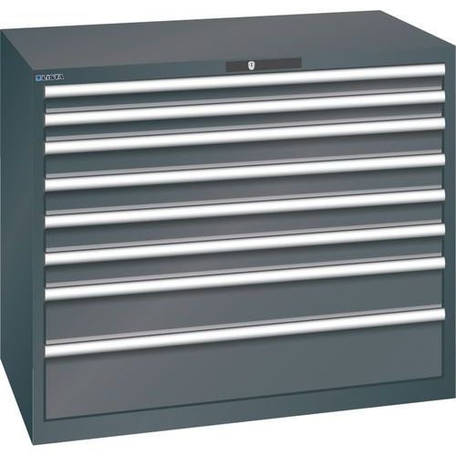 Armoire Noir 1193x725x1000 Avec 8 Tir. 75kg _ 78.830.060