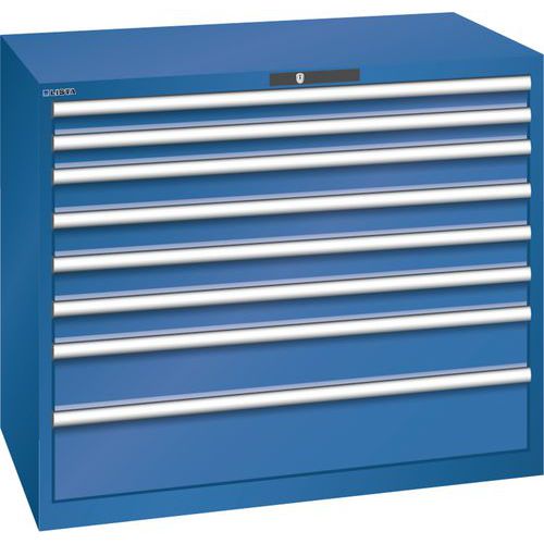 Armoire Bleu Gent. 1193x725x1000 Avec 8 Tiroirs 75kg