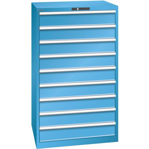 Armoire Bleu Clair 870x725x1450 Avec 9 Tir. 75kg