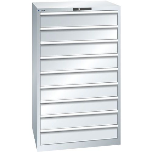 Armoire Gris Clair 870x725x1450 Avec 9 Tir. 75kg