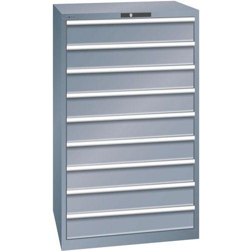 Armoires à Tiroirs Gris 870x725x1450 Avec 9 Tiroirs 75kg