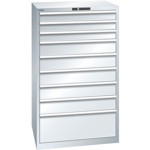 Armoire Gris Clair 870x725x1450 Avec 9 Tir. 75kg