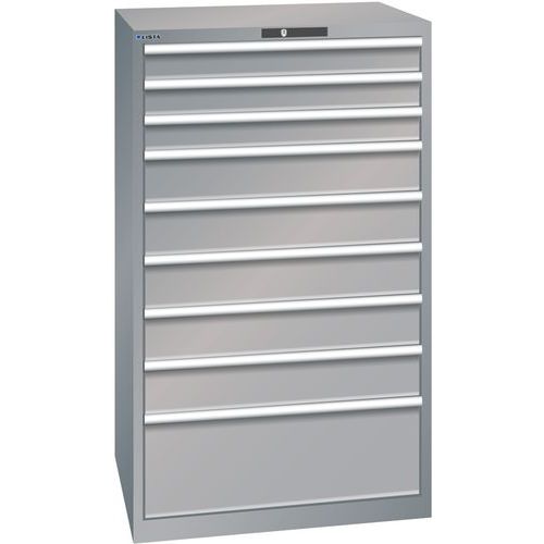 Armoire Gris Pigeon 870x725x1450 Avec 9 Tir. 75kg