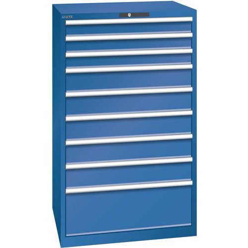 Armoire Bleu Gent. 870x725x1450 Avec 9 Tir. 75kg