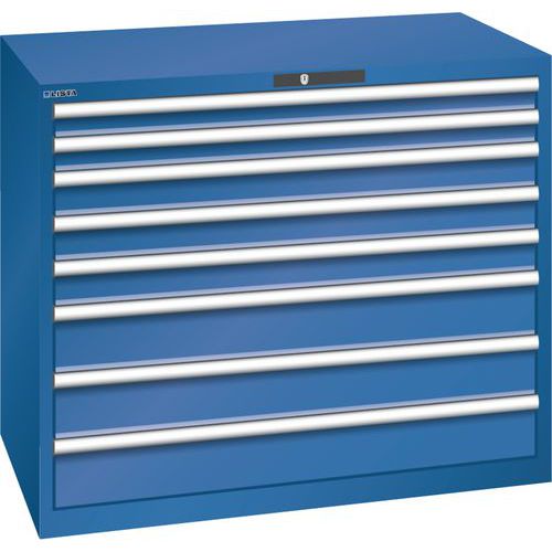 Armoire Bleu Gent. 1193x725x1000 Avec 8 Tiroirs 75kg