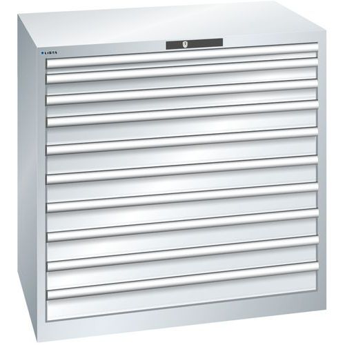 Armoire Gris Clair 1023x725x1000 Avec 10 Tir. 75kg