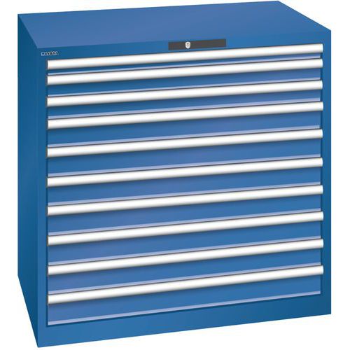 Armoire Bleu Gent. 1023x725x1000 Avec 10 Tiroirs 75kg