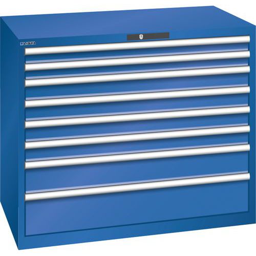 Armoire Bleu Sécu. 1193x725x1000 Avec 8 Tiroirs 200kg