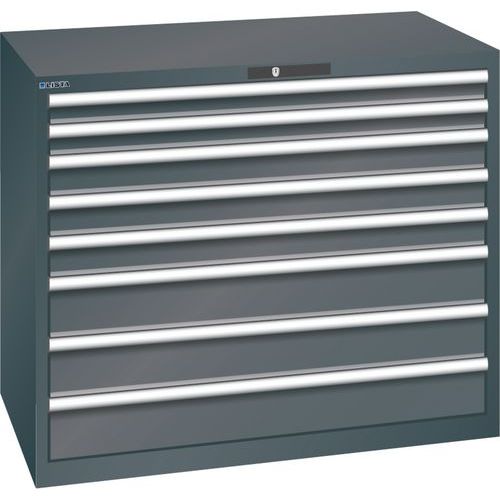 Armoire Noir 1193x725x1000 Avec 8 Tir. 200kg _ 78.836.060