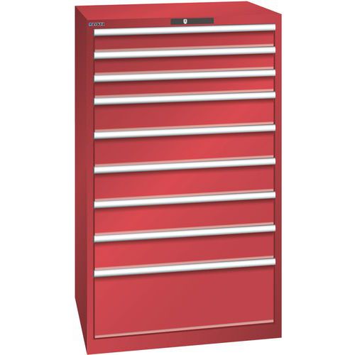 Armoire Rouge 870x725x1450 Avec 9 Tir. 200kg _ 78.708.070
