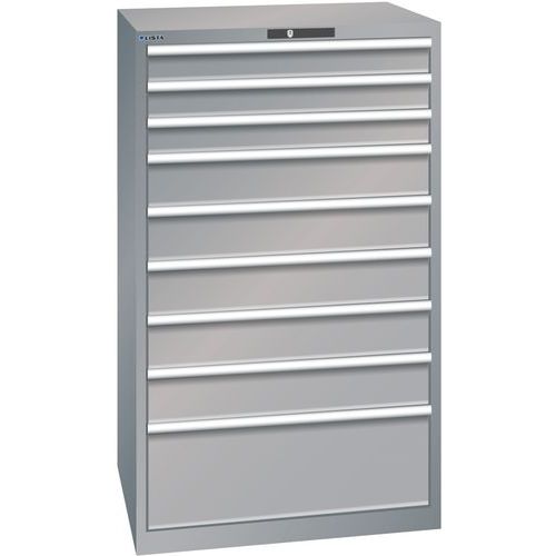 Armoire Gris Pigeon 870x725x1450 Avec 9 Tir. 200kg