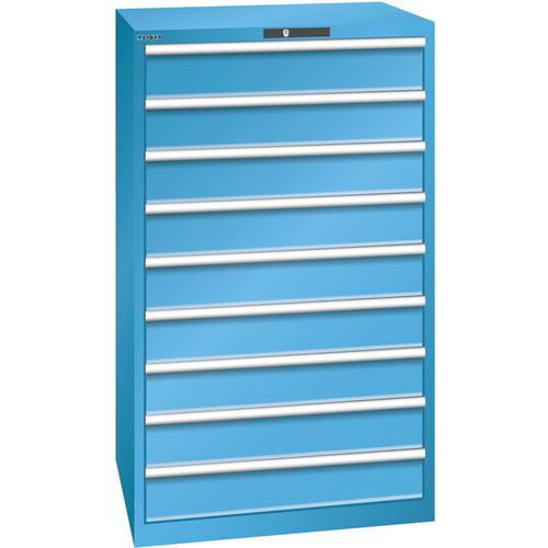 Armoire Bleu Clair 870x725x1450 Avec 9 Tir. 200kg