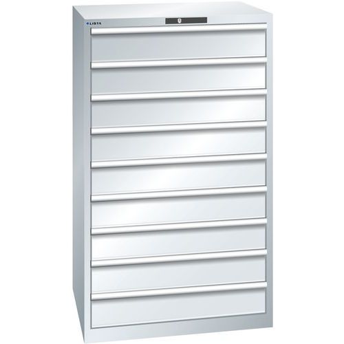 Armoire Gris Clair 870x725x1450 Avec 9 Tir. 200kg