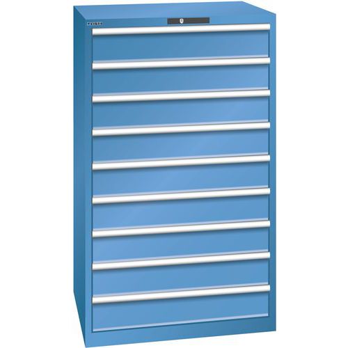 Armoire Bleu Cap. 870x725x1450 Avec 9 Tir. 200kg