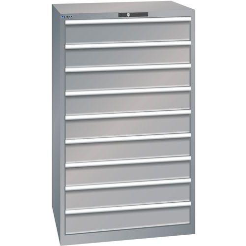 Armoire Gris Pigeon 870x725x1450 Avec 9 Tir. 200kg