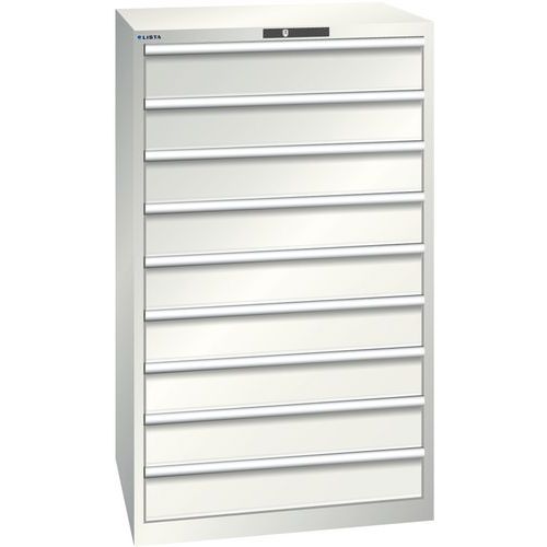 Armoire Blanc Gris 870x725x1450 Avec 9 Tir. 200kg