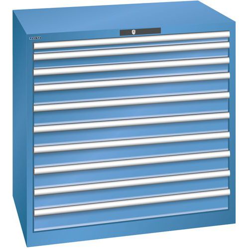 Armoire Bleu Cap. 1023x725x1000 Avec 10 Tir. 75kg