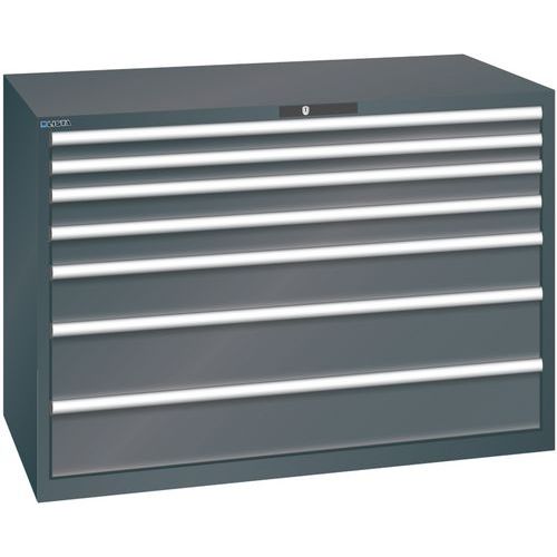 Armoire Noir 1431x725x1000 Avec 7 Tir. 200kg _ 78.858.060