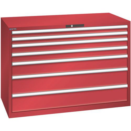 Armoire Rouge 1431x725x1000 Avec 7 Tir. 200kg _ 78.858.070