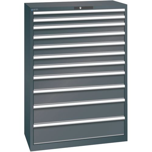 Armoire Noir 1023x572x1450 Avec 11 Tir. 200kg _ 78.776.060