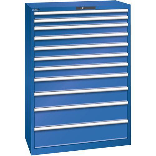 Armoire Bleu Sécu. 1023x572x1450 Avec 11 Tiroirs 200kg