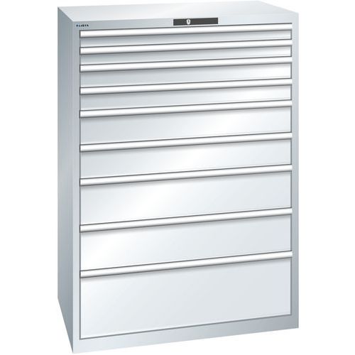 Armoire Gris Clair 1023x725x1450 Avec 9 Tir. 75kg