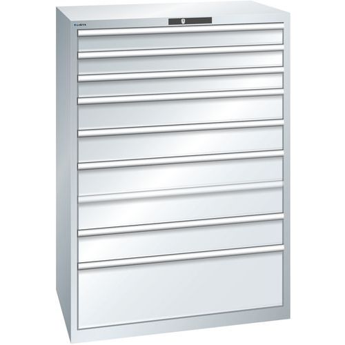 Armoire Gris Clair 1023x725x1450 Avec 9 Tir. 75kg